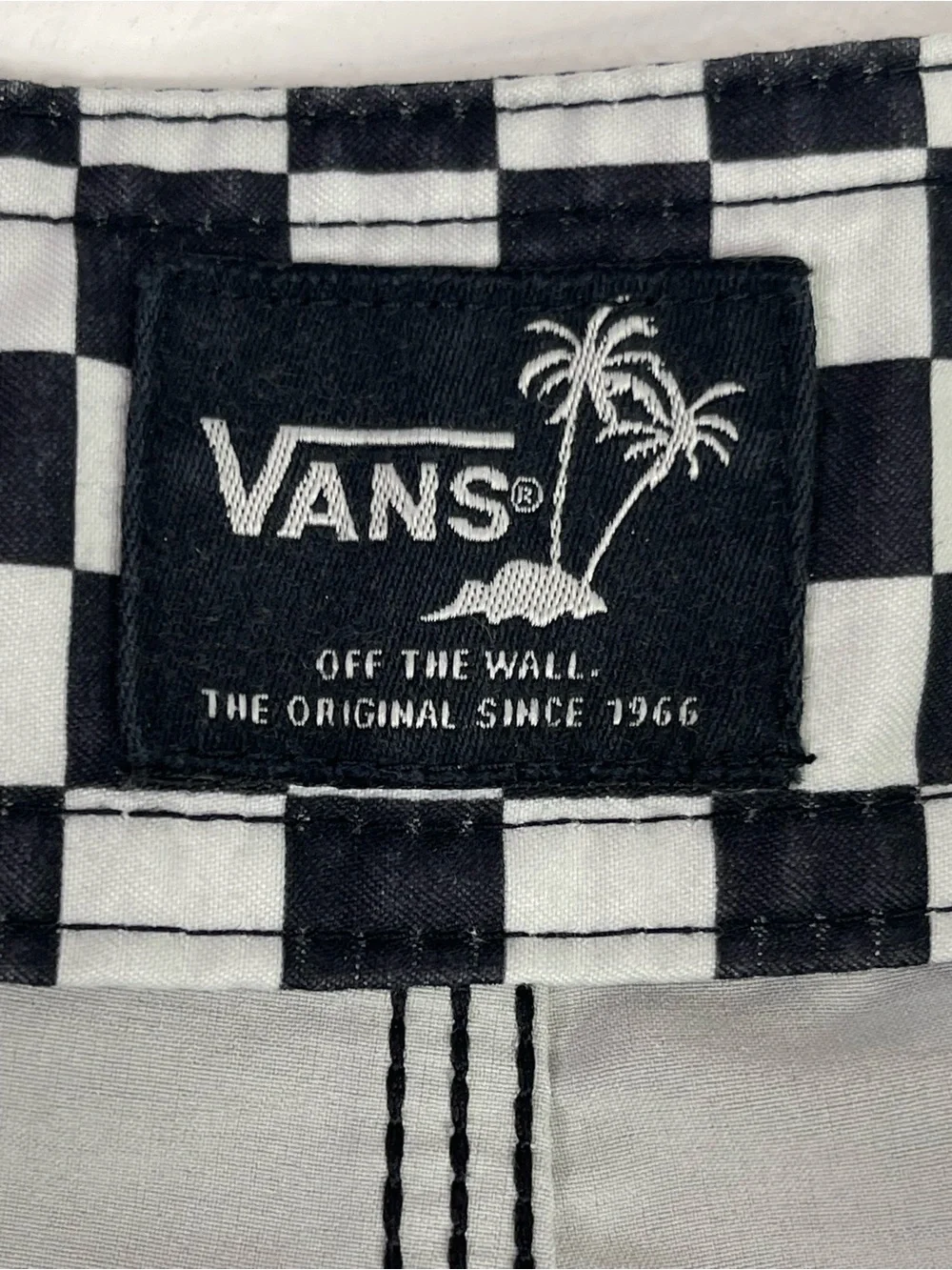 Vans Mens Board Shorts Floral Checkered Swim Trunks Drawstring Pocket Size M